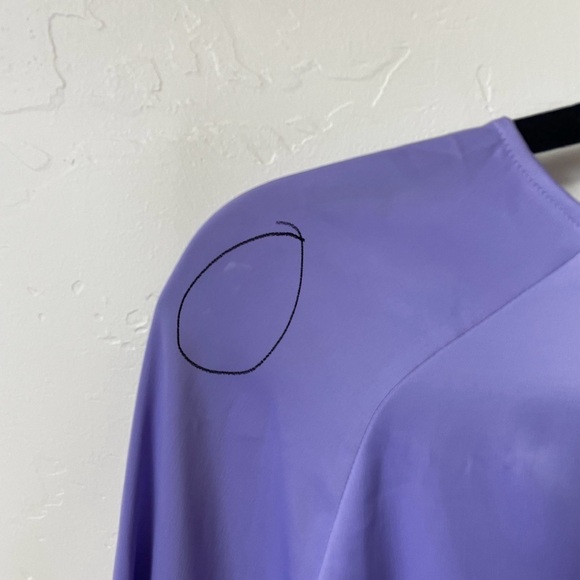 Prologue Purple Satin Blouse - Picture 8 of 8